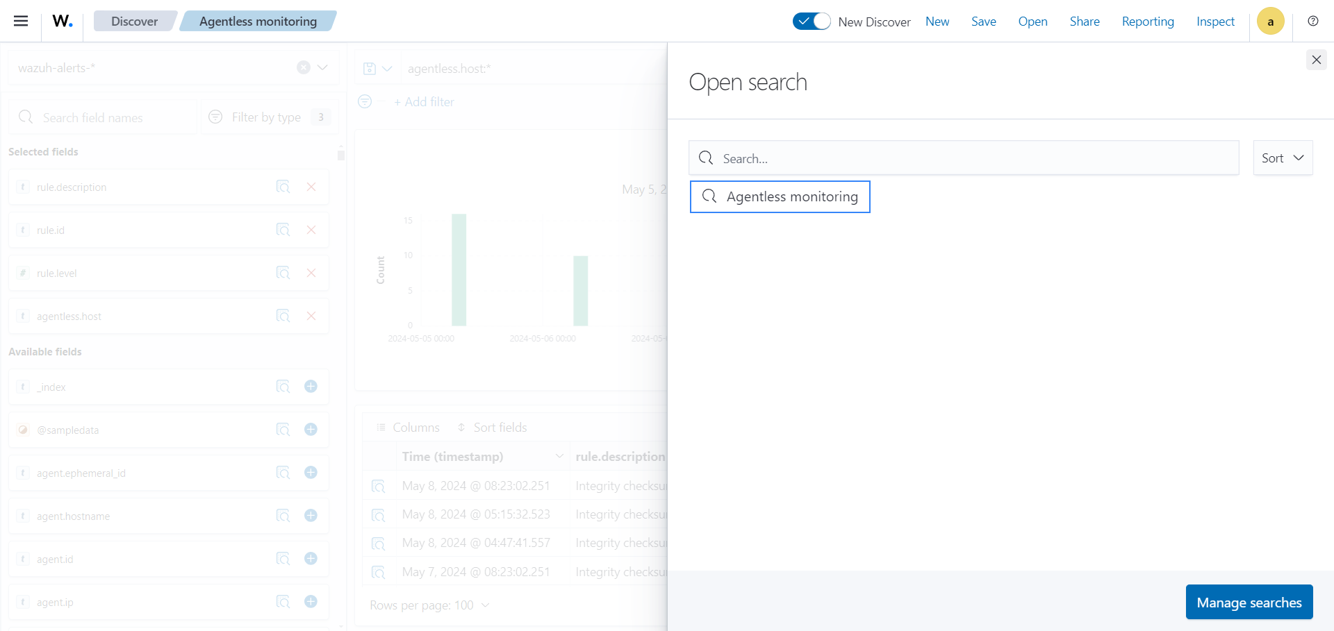 Click on Open to access the visualization