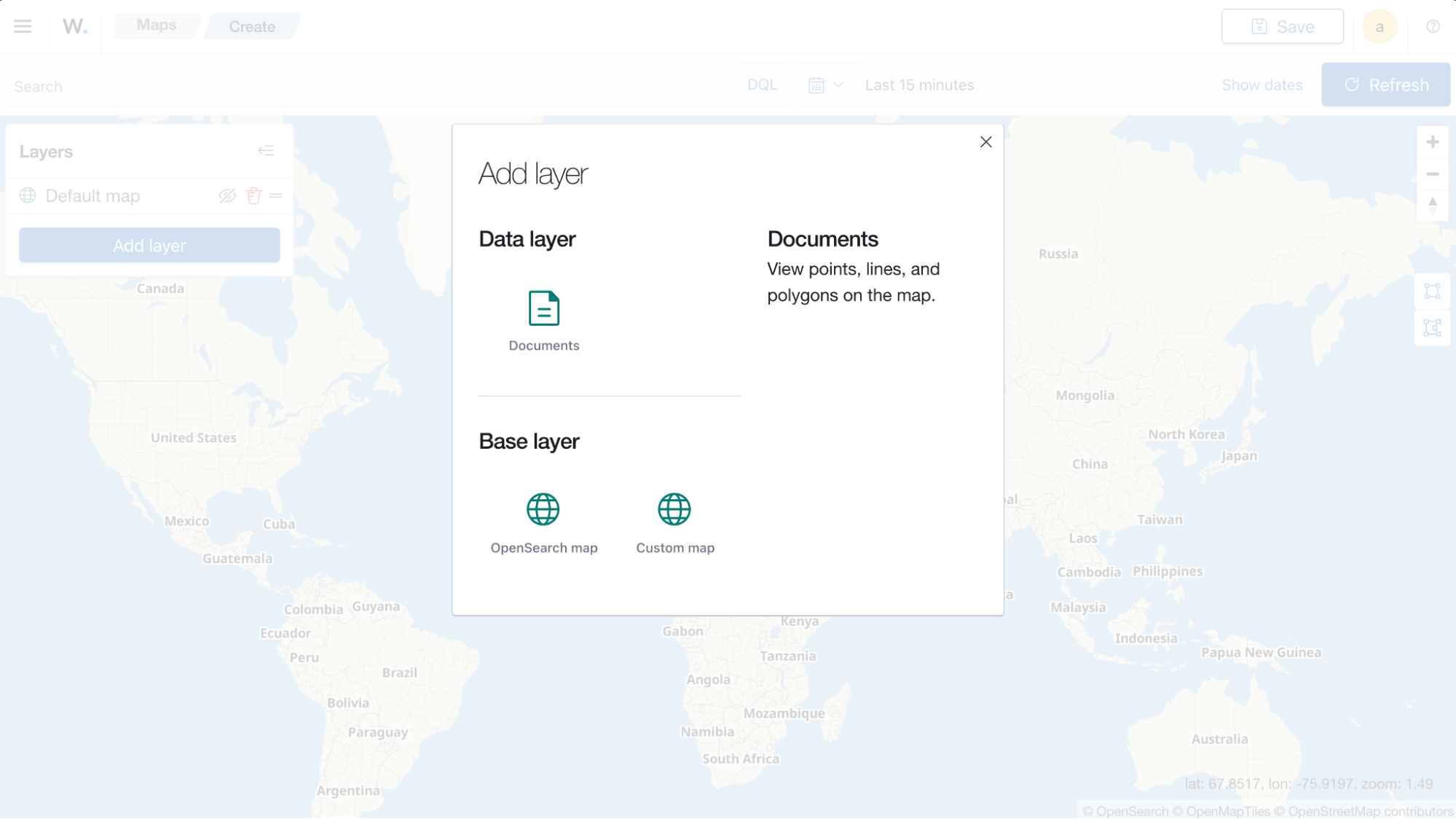 Create map visualization – Add layer