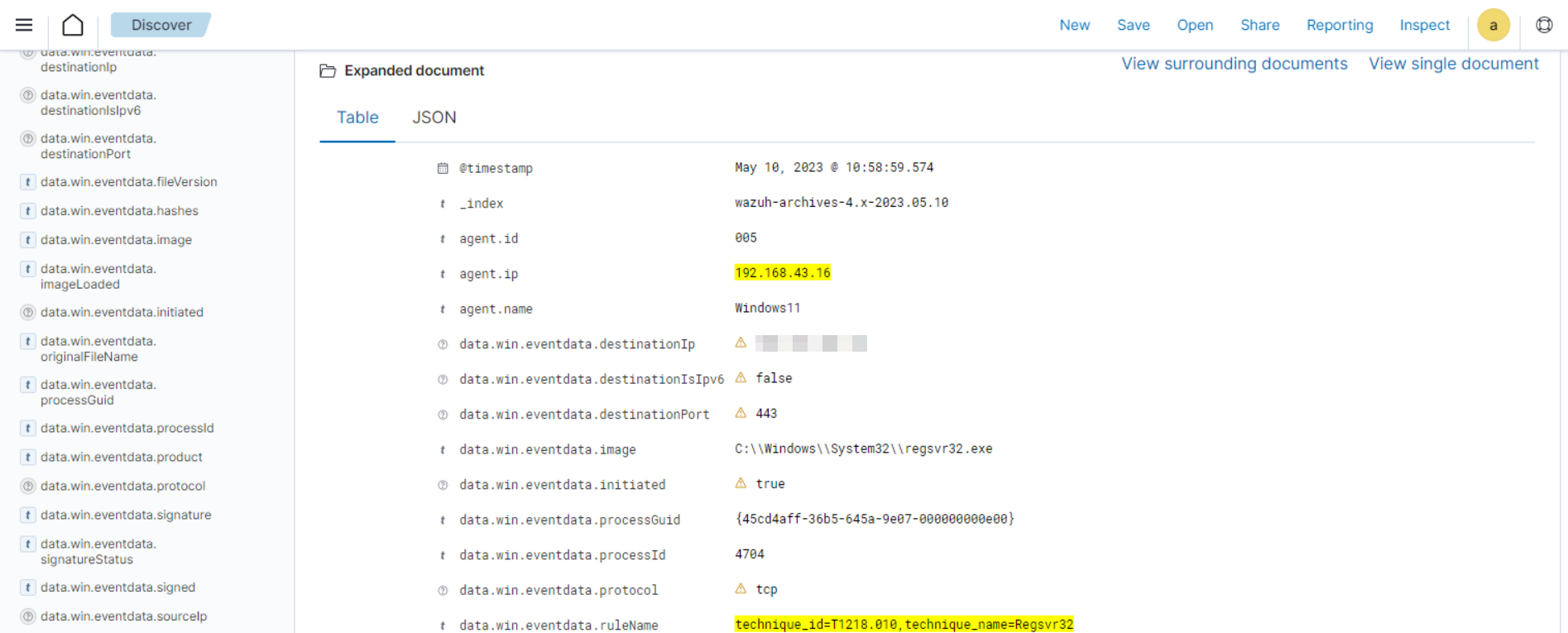 Filter T1218.010 technique