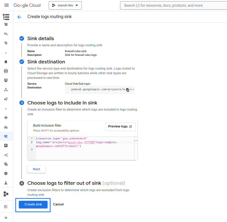 Export firewall rules