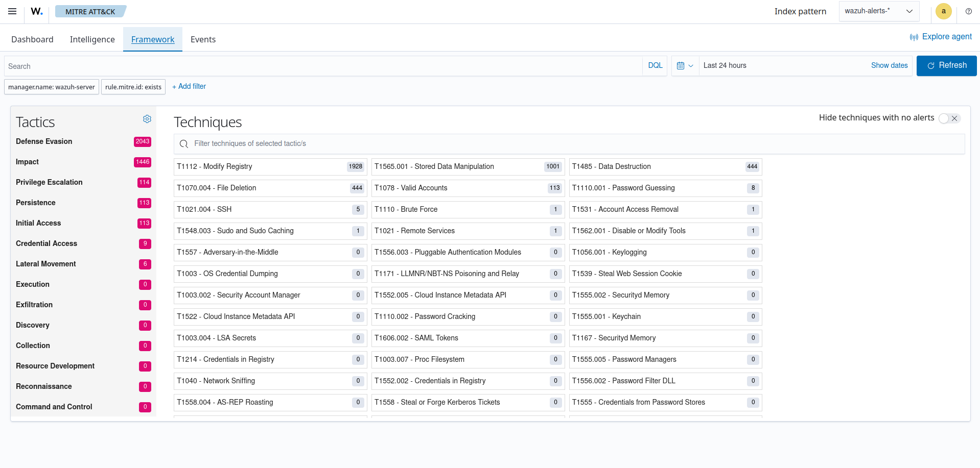 The MITRE ATT&CK module
