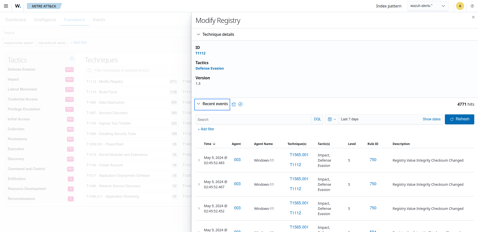 T1112 Modify Registry